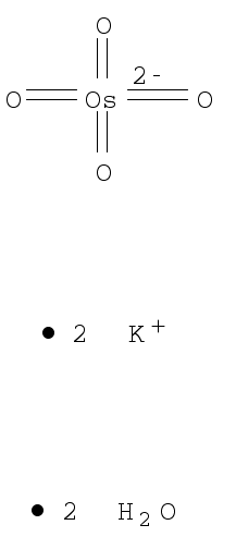 Potassium osmate(VI) dihydrate chemical structure