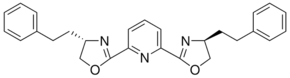 2,6-Bis((S)-4,5-dihydro-4-phenethyloxazol-2-yl)pyridine chemical structure
