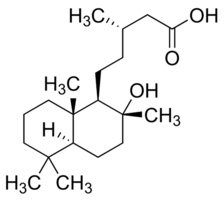 Labdanolic acid chemical structure
