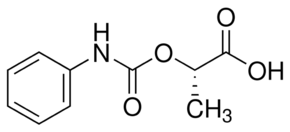 (S)-(−)-2-(Phenylcarbamoyloxy)propionic acid chemical structure