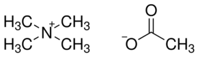 Tetramethylammonium acetate chemical structure