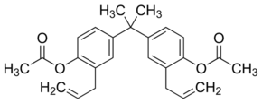2,2′-Diallyl bisphenol A diacetate ether chemical structure