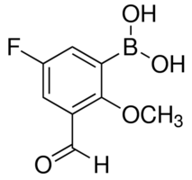 5-Fluoro-3-formyl-2-methoxyphenylboronic acid chemical structure