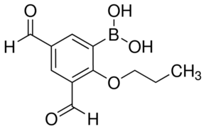 3,5-Diformyl-2-propoxyphenylboronic acid chemical structure