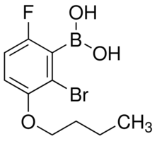 2-Bromo-3-butoxy-6-fluorophenylboronic acid chemical structure