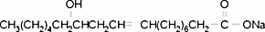 Ricinelaidic acid sodium salt chemical structure