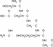 Ser-Asp-Gly-Arg-Gly chemical structure