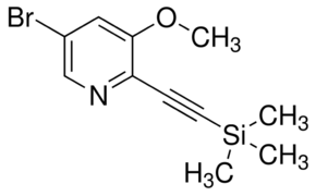 5-Bromo-3-methoxy-2-((trimethylsilyl)ethynyl)pyridine chemical structure