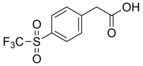 4-(Trifluoromethylsulfonyl)phenylacetic acid chemical structure