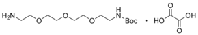 N-Boc-1,11-diamino-3,6,9-trioxaundecane oxalate salt chemical structure