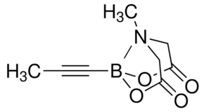 Propynylboronic acid MIDA ester chemical structure