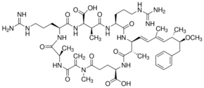Microcystin RR from Microcystis aeruginosa chemical structure
