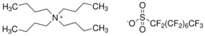 Tetrabutylammonium heptadecafluorooctanesulfonate chemical structure