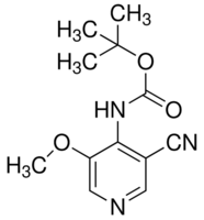 tert-Butyl 3-cyano-5-methoxypyridin-4-ylcarbamate chemical structure