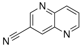 1,5-Naphthyridine-3-carbonitrile chemical structure