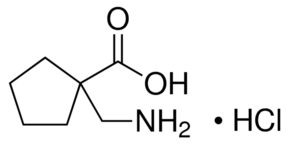 1-(Aminomethyl)cyclopentanecarboxylic acid hydrochloride chemical structure
