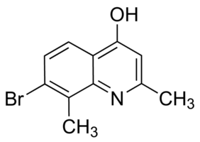 7-Bromo-2,8-dimethyl-4-hydroxyquinoline chemical structure