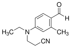 2-Methyl-N-ethyl-N-(2-cyanoethyl)-4-aminobenzaldehyde chemical structure
