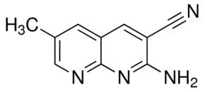 2-Amino-6-methyl-1,8-naphthyridine-3-carbonitrile chemical structure