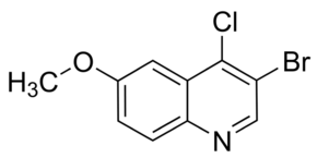 3-Bromo-4-chloro-6-methoxyquinoline chemical structure