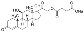 Hydrocortisone 21-hemisuccinate sodium salt chemical structure