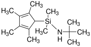 N-tert-Butyl-1,1-dimethyl-1-(2,3,4,5-tetramethyl-2,4-cyclopentadien-1-yl)silanamine chemical structure