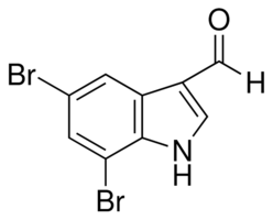 5,7-Dibromoindole-3-carboxaldehyde chemical structure