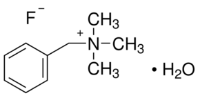 Benzyltrimethylammonium fluoride hydrate chemical structure