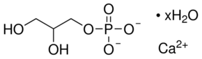 Glycerol phosphate calcium salt hydrate chemical structure