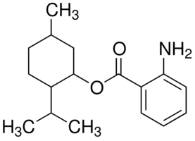 Menthyl anthranilate chemical structure