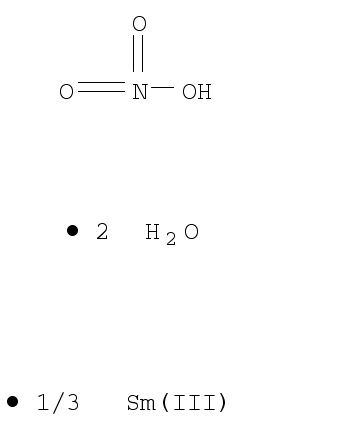 Samarium(III) nitrate hexahydrate chemical structure