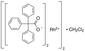 Rhodium(II) triphenylacetate dimer chemical structure
