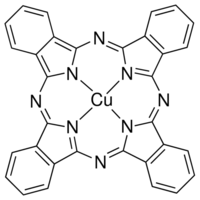 Copper(II) phthalocyanine chemical structure
