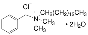 Benzyldimethyltetradecylammonium chloride dihydrate chemical structure
