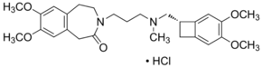 Ivabradine hydrochloride chemical structure