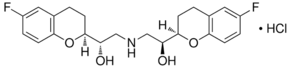 Nebivolol hydrochloride chemical structure