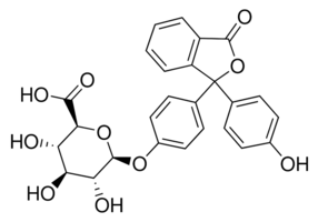 Phenolphthalein β-D-glucuronide chemical structure