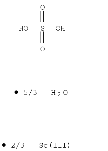 Scandium(III) sulfate pentahydrate chemical structure