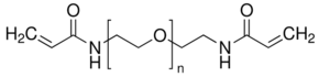 Poly(ethylene glycol) diacrylamide chemical structure