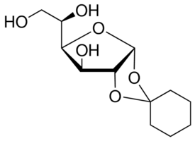 1,2-O-Cyclohexylidene-α-D-glucofuranose chemical structure