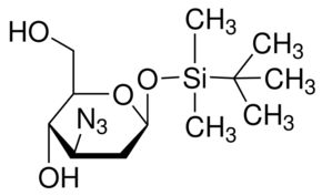 3-Azido-2,3-dideoxy-1-O-(tert-butyldimethylsilyl)-β-D-arabino-hexopyranose chemical structure