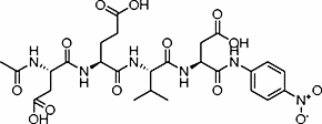 N-Acetyl-Asp-Glu-Val-Asp p-nitroanilide chemical structure