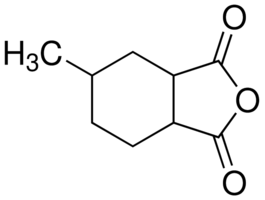 Hexahydro-4-methylphthalic anhydride, mixture of cis and trans chemical structure