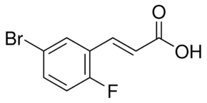 5-Bromo-2-fluorocinnamic acid chemical structure