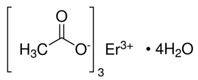 Erbium(III) acetate hydrate chemical structure