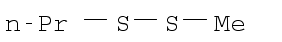 Methyl propyl disulfide chemical structure