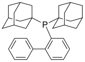 (2-Biphenyl)di-1-adamantylphosphine chemical structure