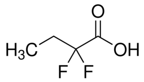 2,2-Difluorobutyric acid chemical structure