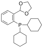 2-(2-Dicyclohexylphosphinophenyl)-1,3-dioxolane chemical structure