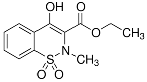 Ethyl 4-hydroxy-2-methyl-1,1-dioxo-2H-1,2-benzothiazine-3-carboxylate chemical structure